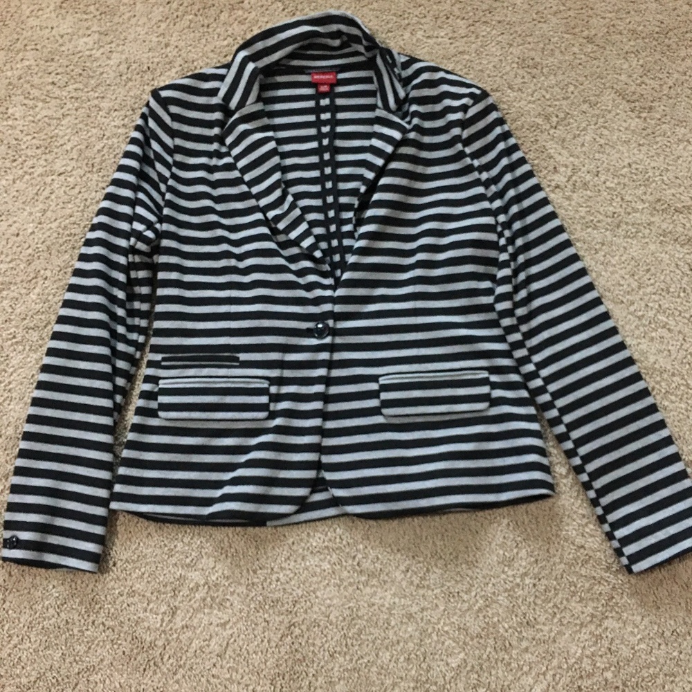 Merona Black and Grey Blazer